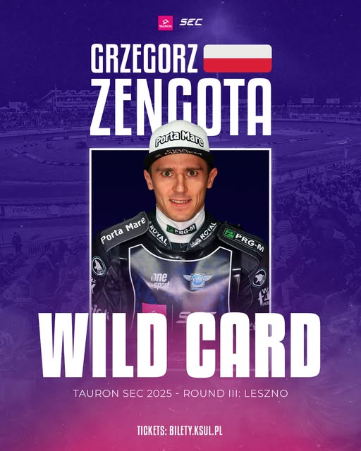 Grzegorz Zengota z „dziką karta” na III rundę SEC w Lesznie