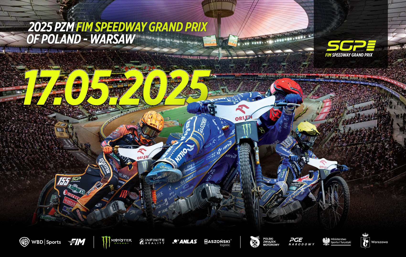 Ruszyła sprzedaż biletów na 2025 PZM FIM SPEEDWAY GRAND PRIX OF POLAND – WARSAW na PGE Narodowym