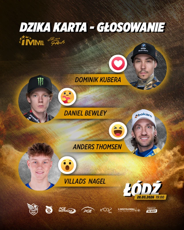 Kibice wybiorą dziką kartę na IMME im. Z. Plecha